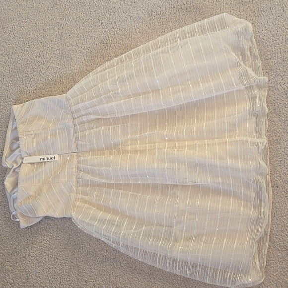 NWT Modcloth Minuet Ivory Tulle Sequin Dress, Size Large - Picture 15 of 15